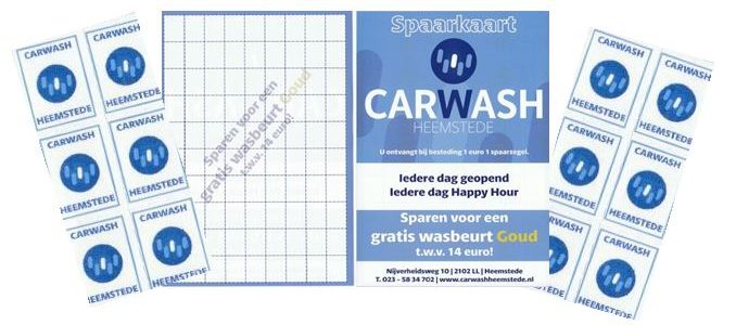 Carwash Heemstede Spaarkaart